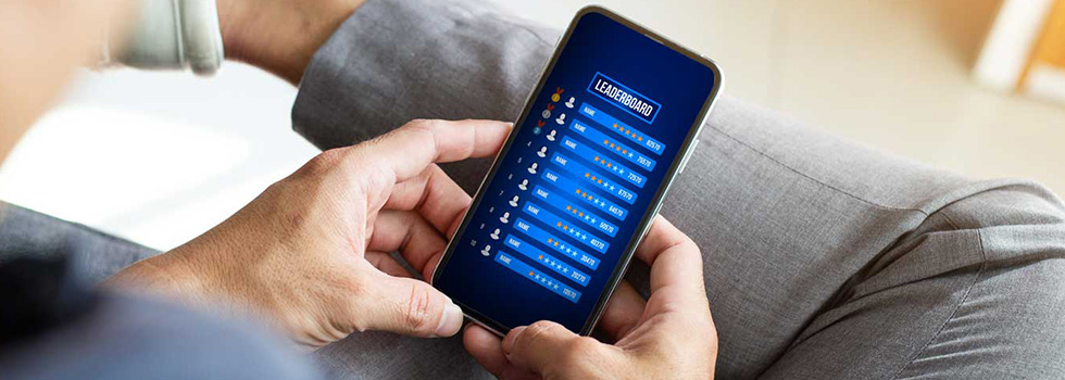 incentive participant viewing leaderboard on mobile device